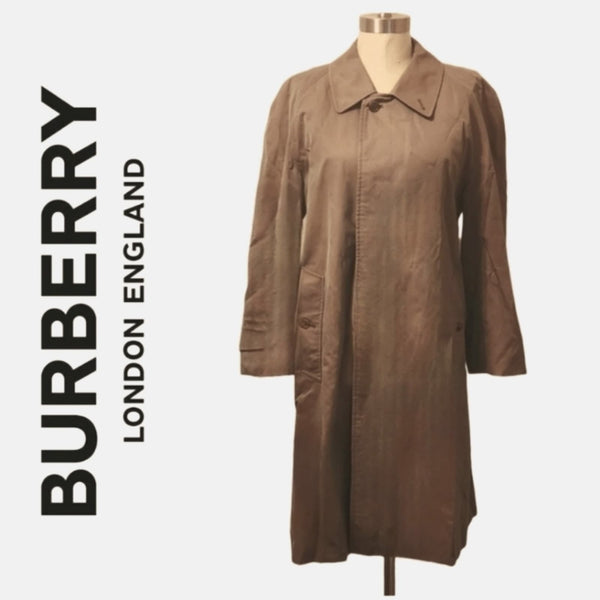 Vintage Burberry Swing Trench Coat with Nova Check Lining, Large Pre-loved Burberry 