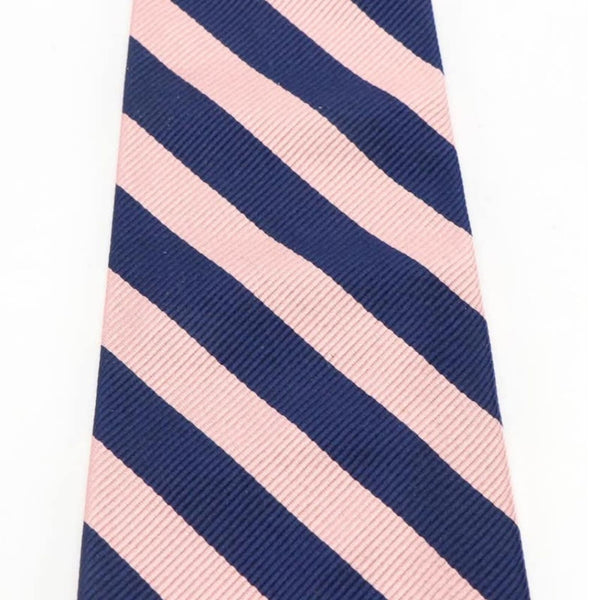 Polo Ralph Lauren Striped Navy & Pink Silk Tie Polo by Ralph Lauren 