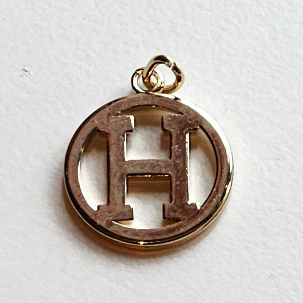Hermes Oversized H Logo Keychain Charm Silver, Rare Hermes 
