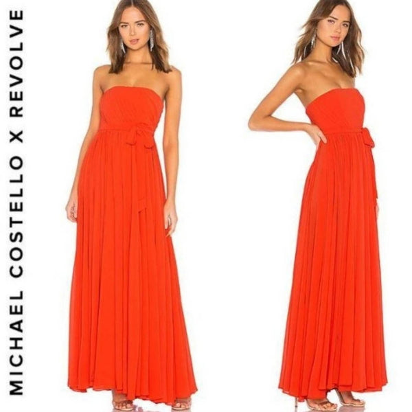 NWT Michael Costello X Revolve Carrie Gown, Size M Michael Costello X Revolve 
