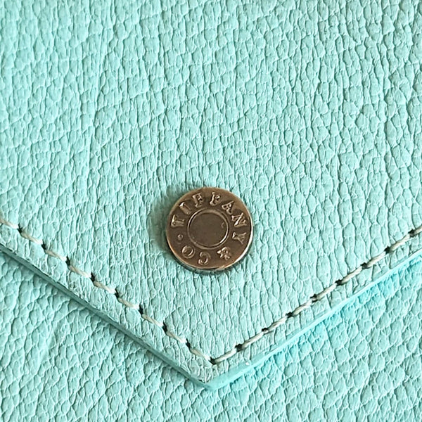 Authentic Tiffany & Co. Blue Leather Card Holder Tiffany & Co. 