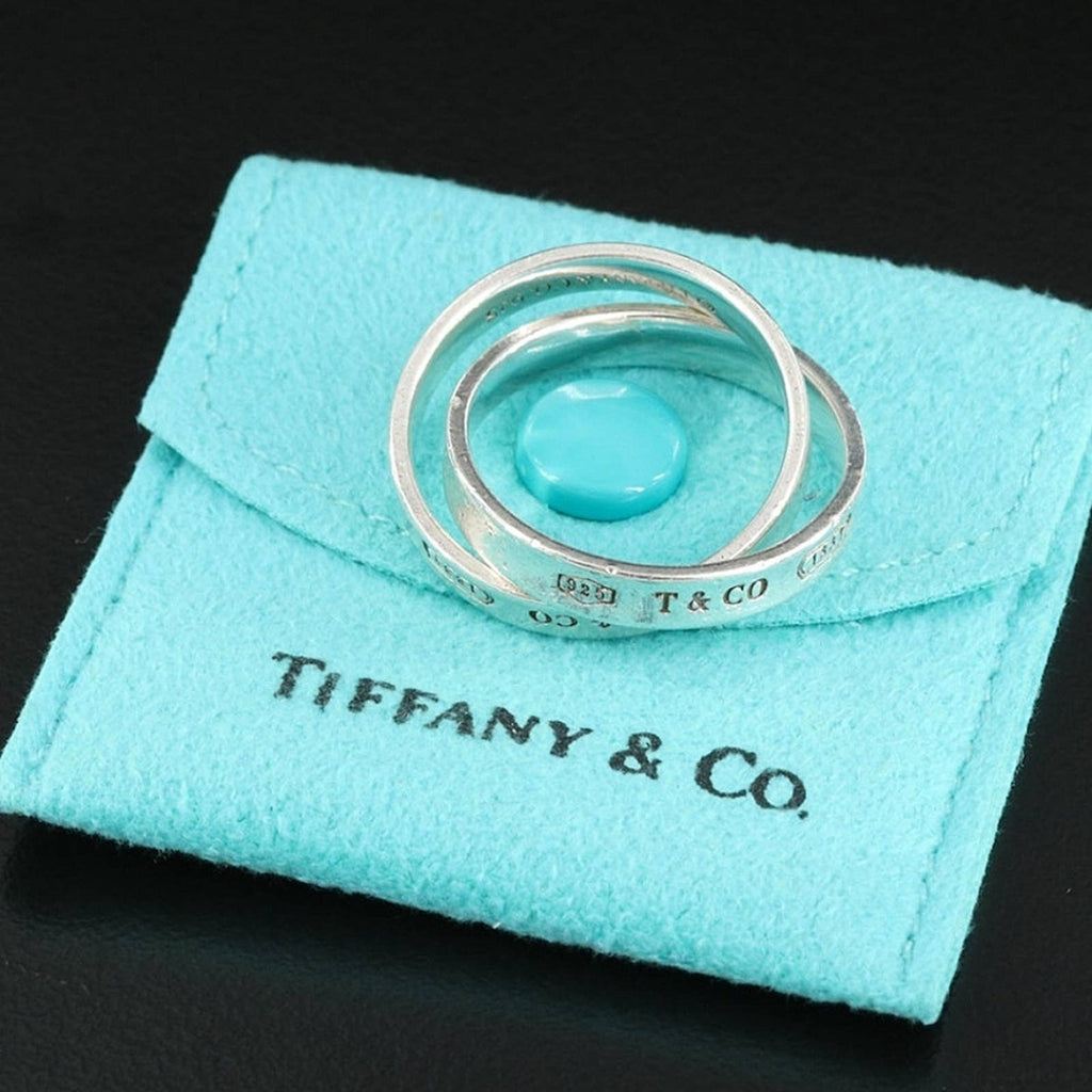 Authentic Tiffany & Co. "1837" Sterling Interlocking Circles Ring, Size 6.75 Tiffany & Co. 