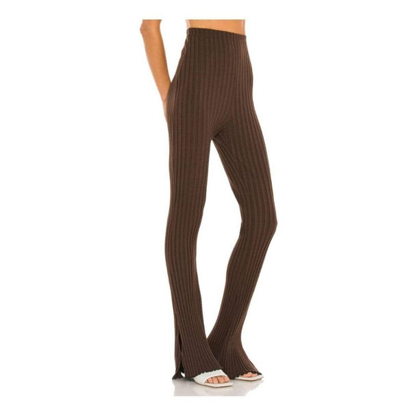 NWT LOVERS + FRIENDS Olivia Brown Ribbed Pant Lovers + Friends 