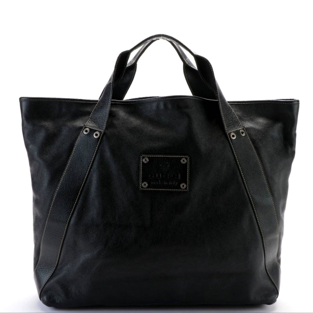 GUCCI Black Leather Travel Tote Bag Gucci 