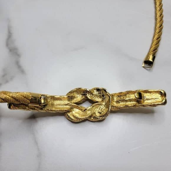 Accessorcraft Gold Metal Rope Effect Women's Belt, 35