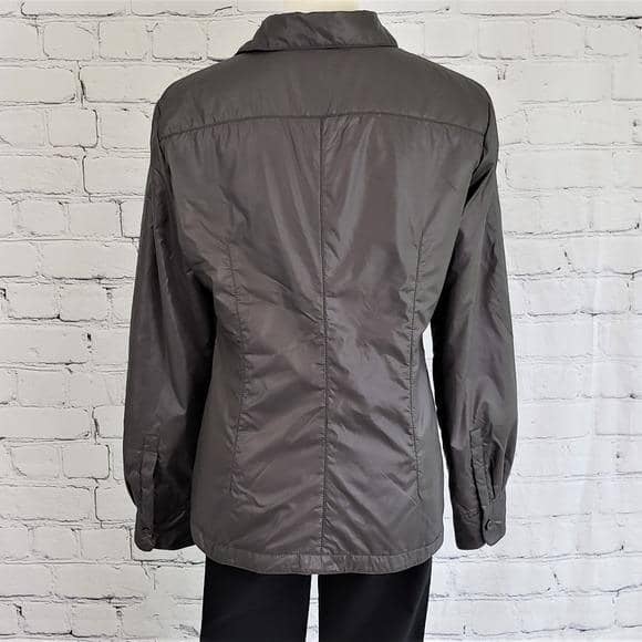 ARMANI COLLEZIONI Lightweight Puffer Jacket in Slate Gray Jackets Armani Collezioni 