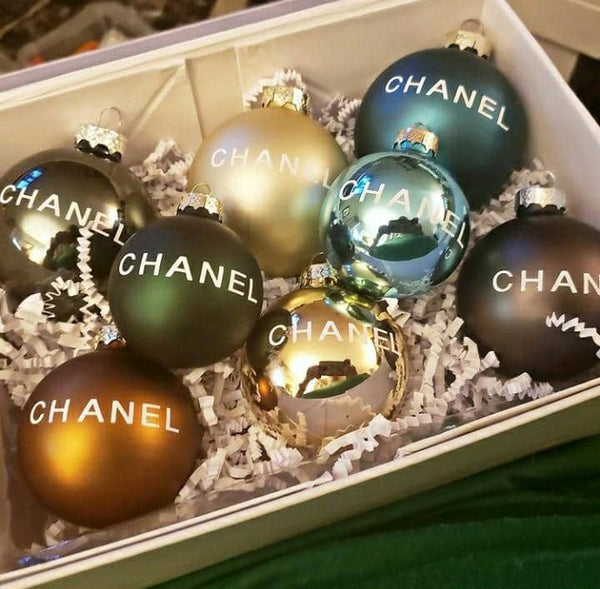 Designer Inspired Glass Ball Ornaments - 