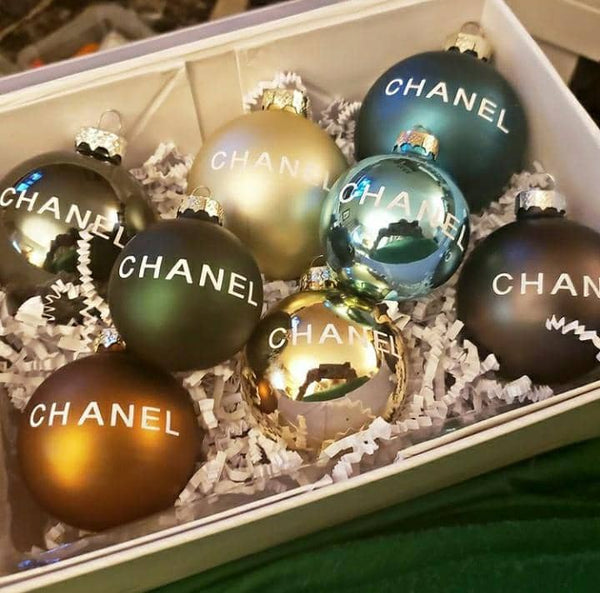 Designer Inspired Glass Ball Ornaments - 