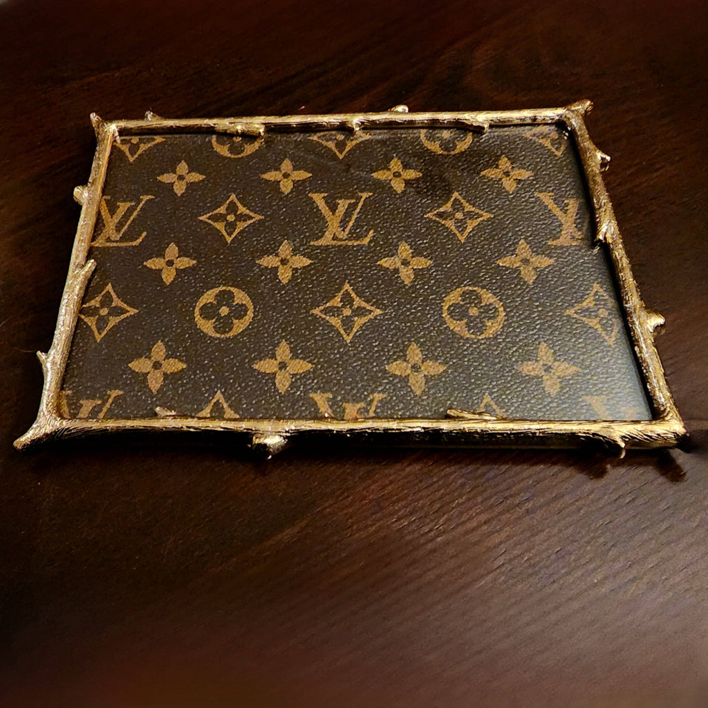Upcycled LV Leather Jewelry Tray - Large, Style-LV Jewelry Tray Upcycled Gemz 