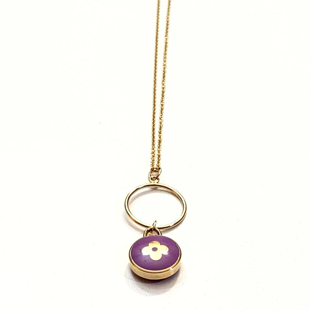 Passion for Purple Necklace Necklaces Upcycled Gemz 